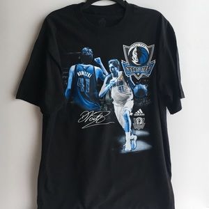 Adidas Dallas Mavs Dirk Nowitzki finals MVP shirt
